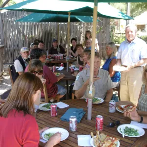 SBBG Staff gathering, post Jesusita clean up