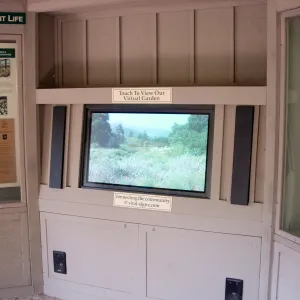 flat screen TV installed in the Information Kiosk, SBBG 2006 Projects