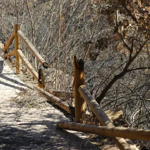 damaged signs and public information labels after the Jesusita Fire