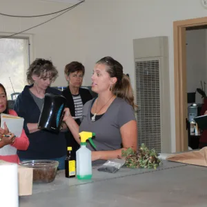 plant propagation class with Heather Wehnau, SBBG Plant Propagator, Master Gardener Training class 2009