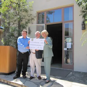 Lois Capps presentation of IMLS grant funds for SBBG GIS project