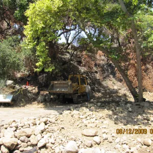 Santa Barbar County flood control, Mission Creek after the Jesusita Fire