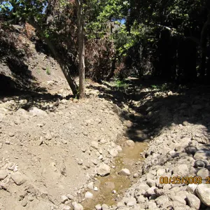 Santa Barbar County flood control, Mission Creek after the Jesusita Fire