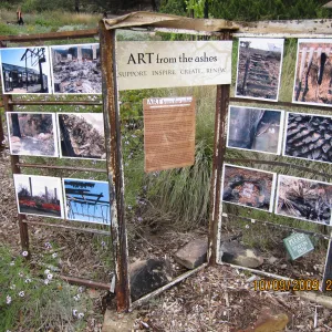 Art From Ashes art exhibit, after the Jesusita Fire