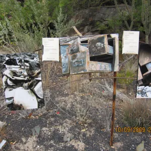 Art From Ashes art exhibit, after the Jesusita Fire