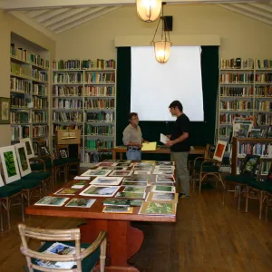 SCAPE Art Exhibit, judging in the Blaksley Library