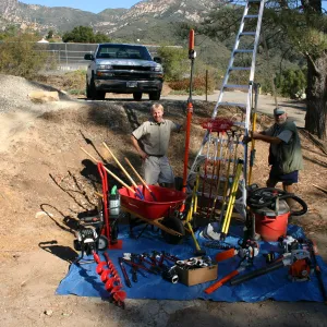 new tools for the grounds staff, Dave Kershaw and Geege Ostroff