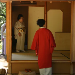 Tea Ceremony, SBBG Tea House, interior