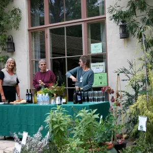 Nancy Johnson, Joan Ariel and Ellen Broidy, Fall Plant Sale Pre-Sale event, 2006