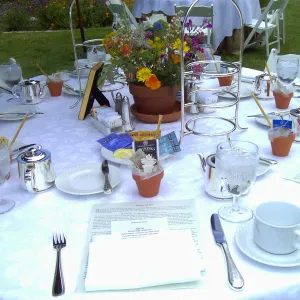 High Tea in the Garden, table setting