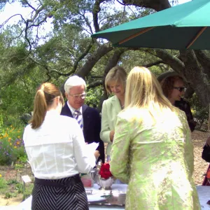 reception desk, High Tea in the Garden