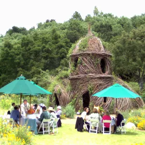 event set up in the Meadow, High Tea in the GardenHigh Tea in the Garden