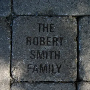 Milestone paver stones, dedication, rememberance