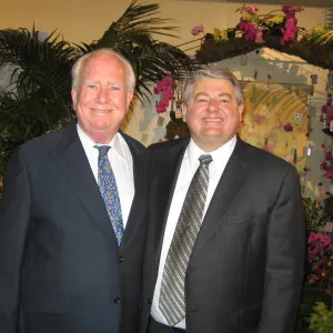 Peter Raven and Ed Schneider, Orchid Show event, 2007