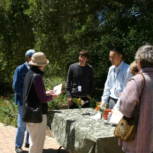 Reception table, Josh Chan and Elijah Mermin, Volunteer Luncheon, 2007