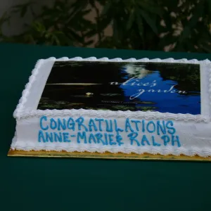 Alice's Garden, book signing event at SBBG, the cake