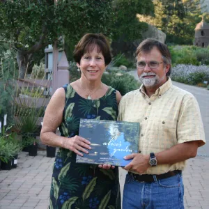 Anne-Marie Castleberg and Ralph Clevenger, Alice's Garden, book signing event at SBBG