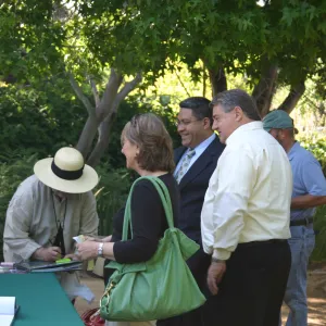Alice's Garden, book signing at Alice Keck Park Memorial Garden