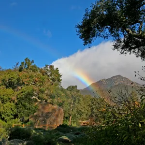 SBBG rainbow, Arlington Peak