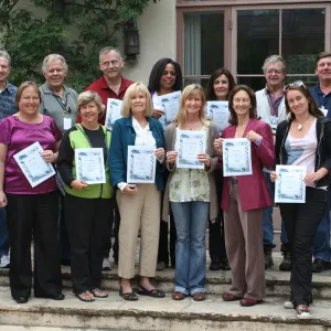 Docent Graduation and Fire Walk after the Jesusita Fire