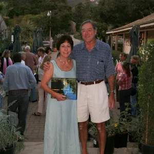Ann Marie and Grant Castleberg, evening event, book signing at SBBG, Alices Garden