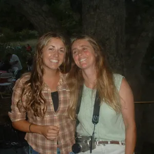 Katie and Sally Isaacson, Great Garden Nature Night, SBBG, 2003