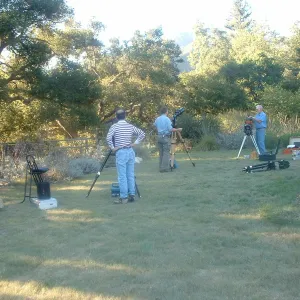 telescopes in the Meadow, Great Garden Nature Night, SBBG, 2003