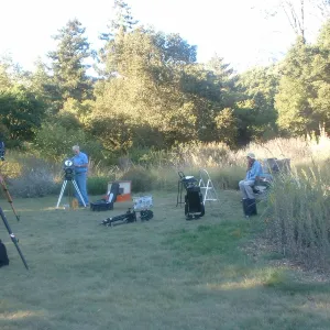 telescopes in the Meadow, Great Garden Nature Night, SBBG, 2003