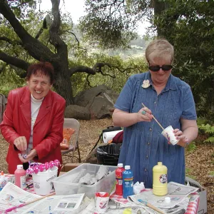Lori, Sherri, SBBG Egg Hunt, 2002