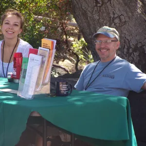 SBBG Community Free Day, Steve Windhager and Erica Zurawski