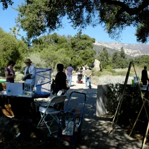 Master Gardener butterfly demonstration table, SBBG Community Free Day, October 16 2011