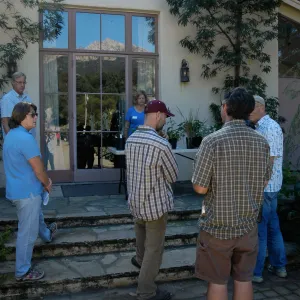 Master Gardener demonstration on the Library steps, Community Free Day, October 2011