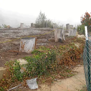Gane site before pool demolition