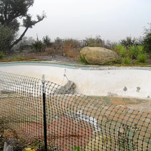 Gane site before pool demolition