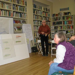 Presentation by OLIN team of first andscape design charette results