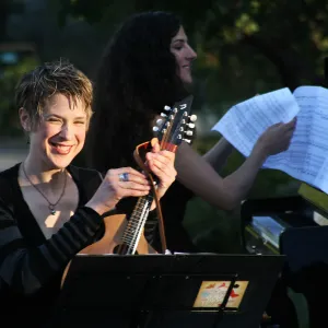 musicians, Rose and Nightingale concert in the Garden event