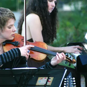 musicians, Rose and Nightingale concert in the Garden event
