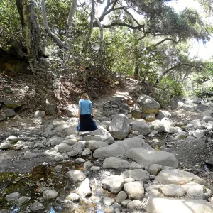 Betsy Collins at lower creek crossing