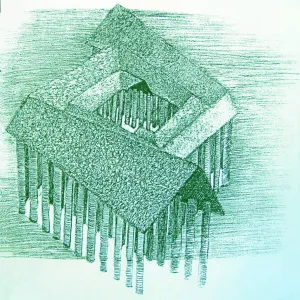Sketches by Herb Parker for the Labyrinth installation