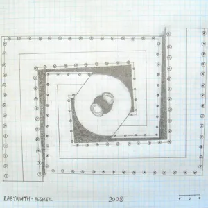 Sketches by Herb Parker for the Labyrinth installation