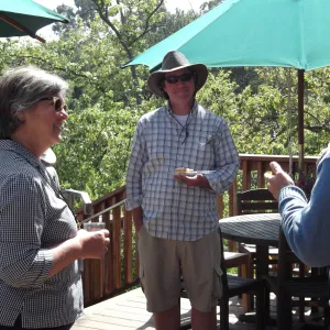 SBBG Wine & Cheese Lecture series, Home Demonstration Deck, Bruce Reed and Judy Sanregret