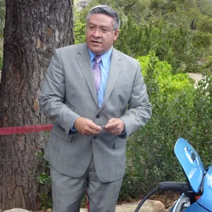 SBBG Electric Vehicle (EV) charging station event, Salud Carbajal