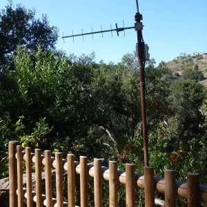 transmitter on canyon rim, SBBG Meadow Oaks