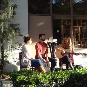 SBBG hosts Santa Barbara Chamber of Commerce Mixer, June 2013, musicians