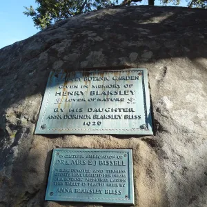 Blaksley Boulder memorial plaques