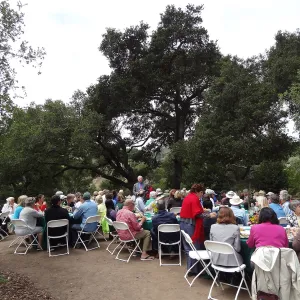 Volunteer Recognition event 2013, Board President John Brinker addressing the group
