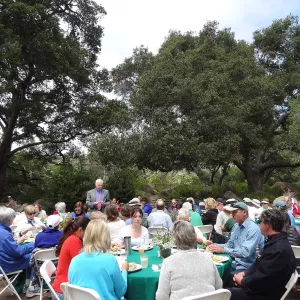 Volunteer Recognition event 2013, Board President John Brinker addressing the group