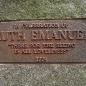 Ruth Emanuel memorial plaque in Canyon