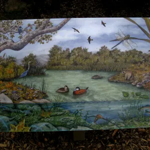 Signage in the Discovery Garden in the Arroyo