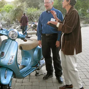 2011 Fall plant sale preview party. Vespa raffle